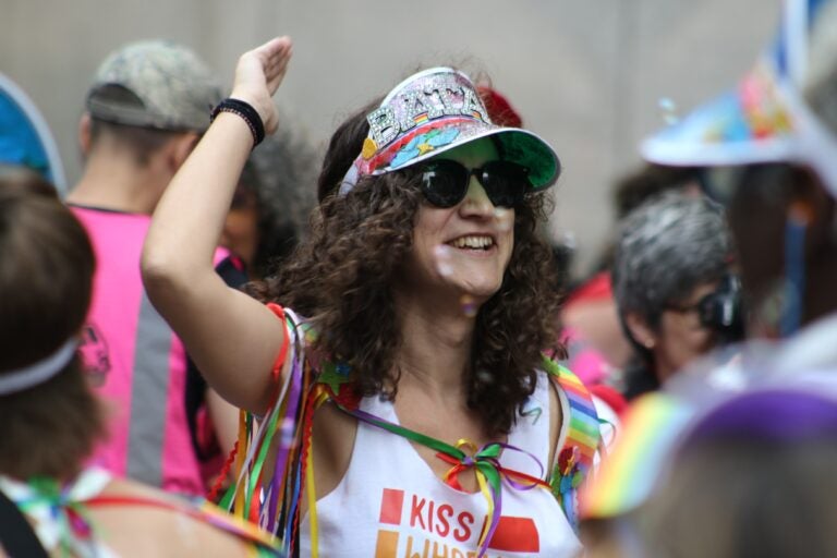 an attendee at Philly Pride