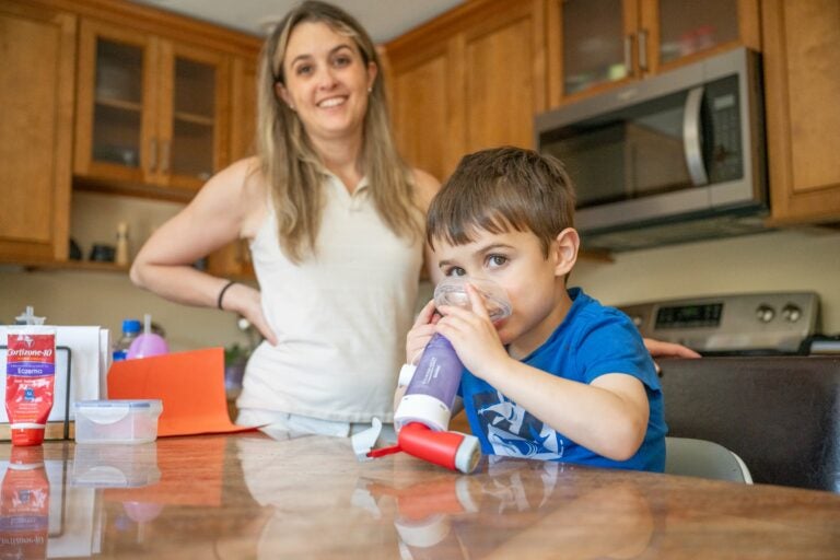 Media-resident Jacqueline Vakil and her 4-year-old son, James.