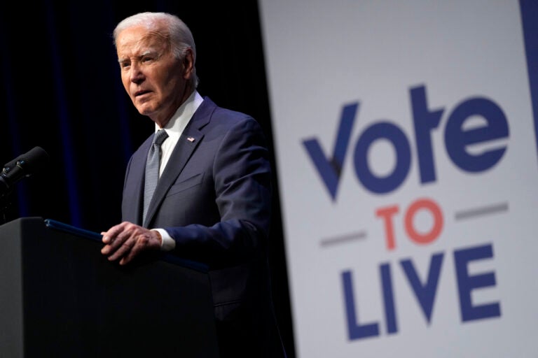 President Joe Biden speaks to community leaders at the Vote to Live Action Fund's 2024 Prosperity Summit co-hosted by CBC Chair Rep. Steven Horsford, D-Nev., in North Las Vegas, Nev., Tuesday, July 16, 2024. (AP Photo/Susan Walsh)