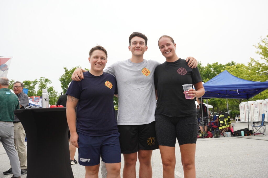 Amber Glenning, Jimmy Scholly and Madison Sehn posing for a photo