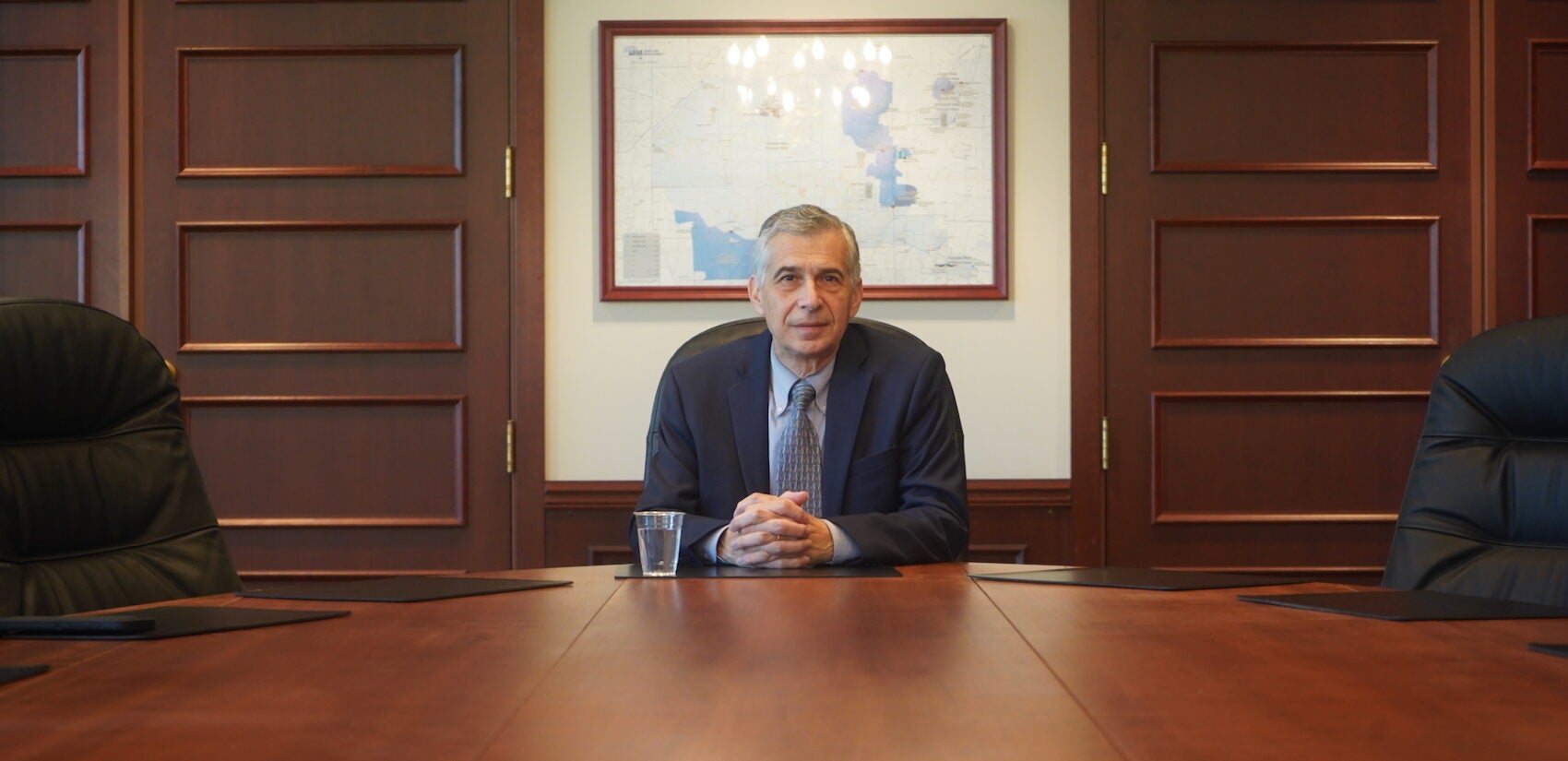 Tony Bellitto sitting at a table