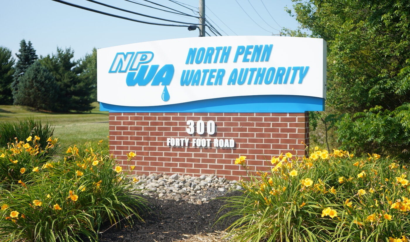North Penn Water Authority sign