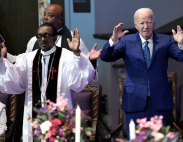 Joe Biden and pastor Dr. J. Louis Felton