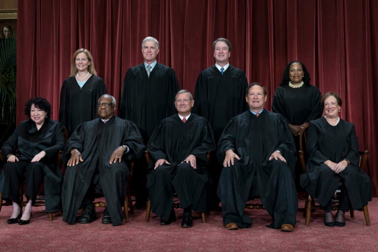 Group portrait of the Supreme Court