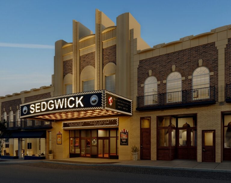 An architecture rendering of the Sedgwick Theatre