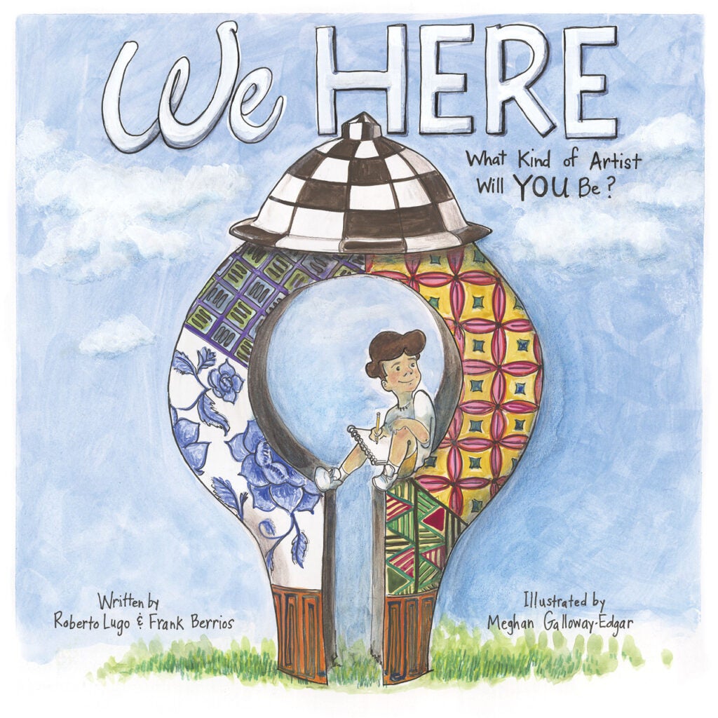 An illustration from a children's book that accompanies the ''We Here'' installation in Philadelphia