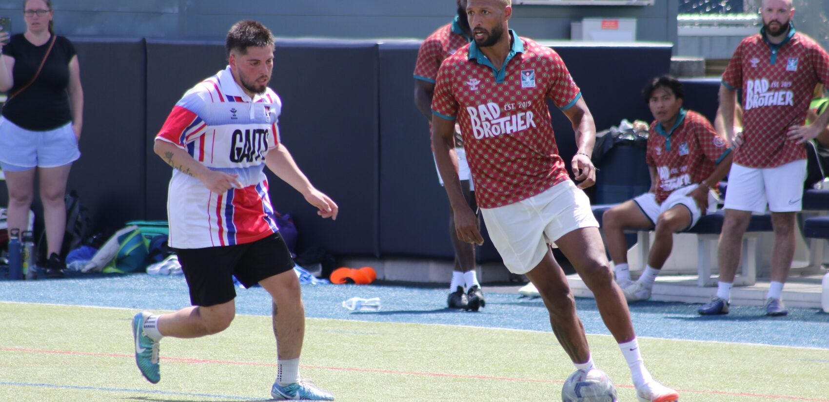 More than 1,000 players across 80 teams competed at the Icarus Cup on July 13, 2024 including matches at the Vidas Athletic Complex. (Cory Sharber/WHYY)