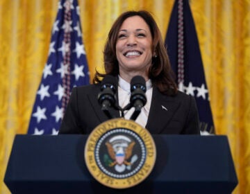 Vice President Kamala Harris speaks in the East Room of the White House, March 18, 2024, in Washington.