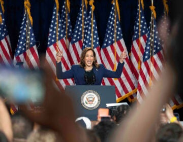 Vice President Kamala Harris campaigns for president as the presumptive Democratic candidate during an event at West Allis Central High School, Tuesday, July 23, 2024, in West Allis, Wis.
