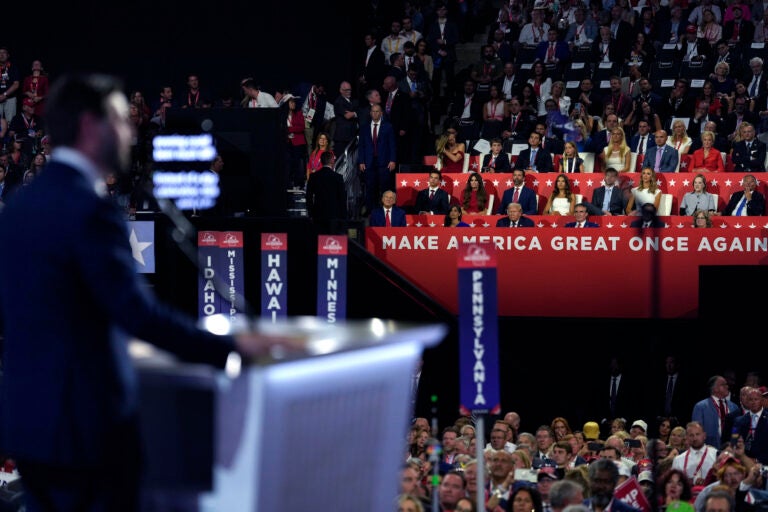 J.D. Vance speaking at the convention