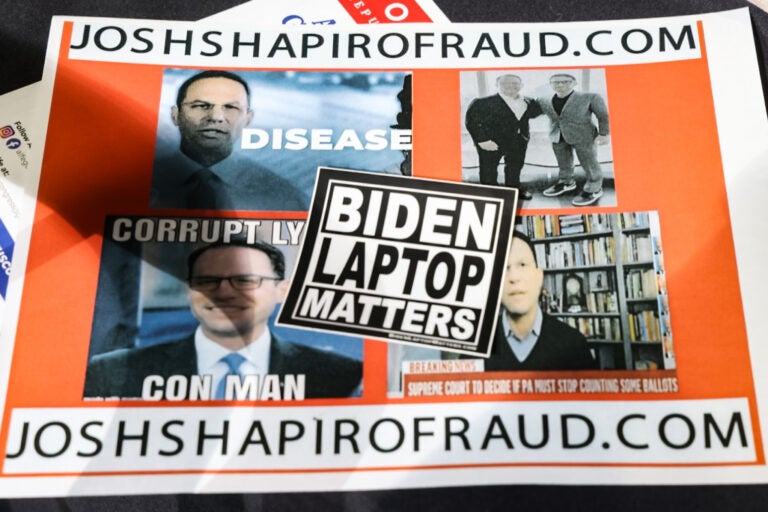 Anti-Josh Shapiro flyer circulated at the Vance rally