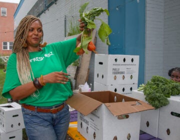 Jiana Murdic holding beets