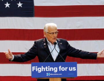 Rep. Bill Bascrell speaks from a podium