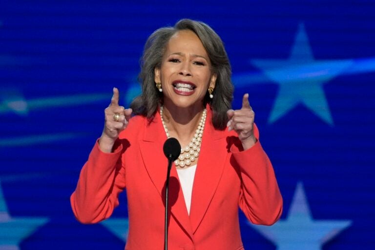 Lisa Blunt Rochester speaking at the DNC