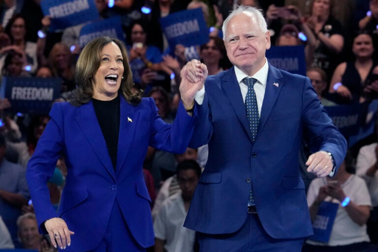 Kamala Harris and Tim Walz