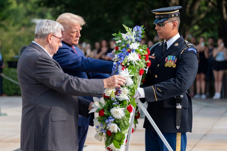 Trump at Arlington Cemetery