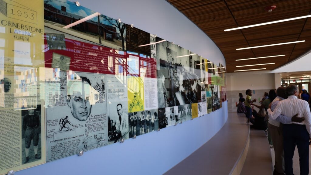 The History Wall at Maurice Pritchett Sr. Academy