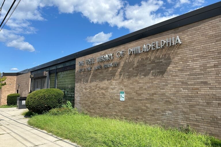 the outside of the West Oak Lane Library