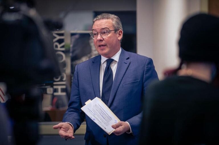 Secretary of the Commonwealth Al Schmidt in January 2024 at the East Shore Area Library in Harrisburg, Pennsylvania. (Commonwealth Media Services)