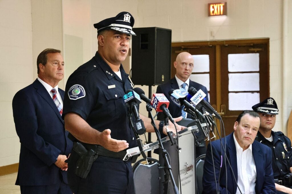 Gabriel Rodriguez speaking at a podium