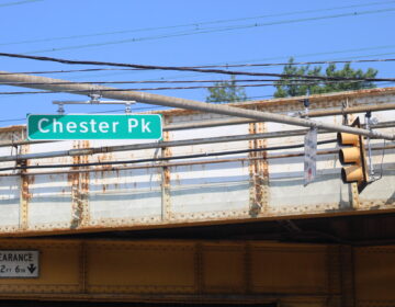 a street sign for Chester Pike