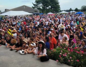 A large crowd of people is gathered for 2023's Fiesta Latina in Mercer County, New Jersey