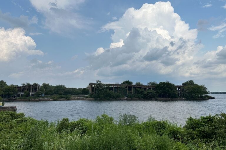 a view of the pier from across the water