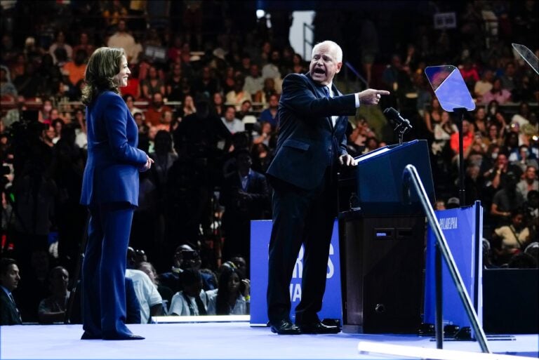 Kamala Harris and Tim Walz