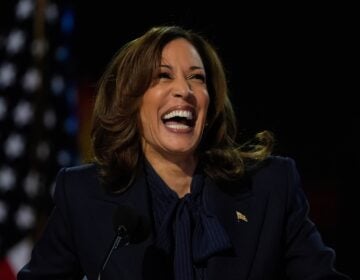 Kamala Harris smiles