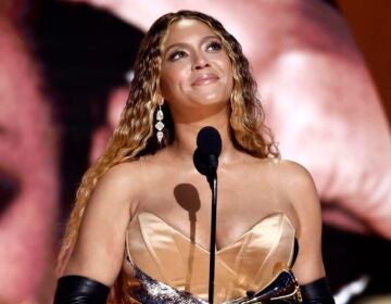 Beyonce accepts an award