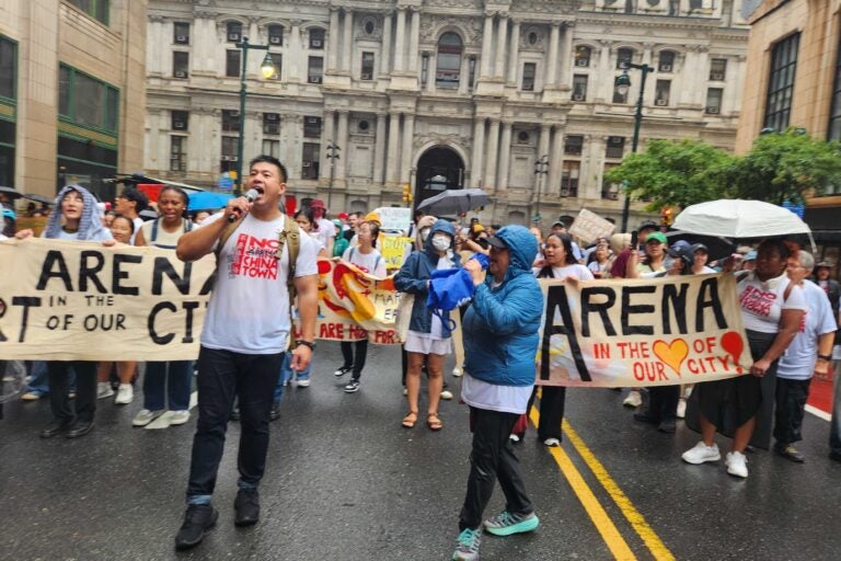 Ginger Arts Center youth march against 76er place