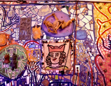 Art is displayed at a new Magic Gardens location in Philadelphia