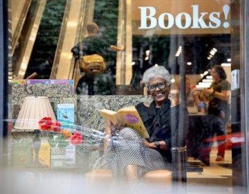 Zenobia Lundy in the window