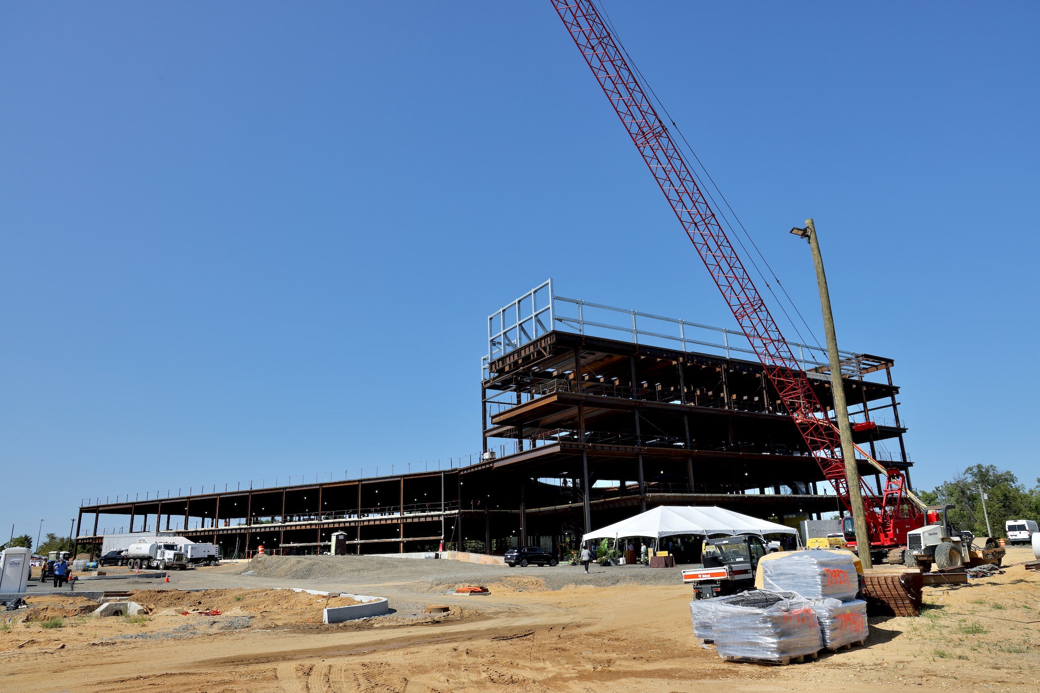 Construction halfway complete at N.J.’s first vet school on Rowan’s campus