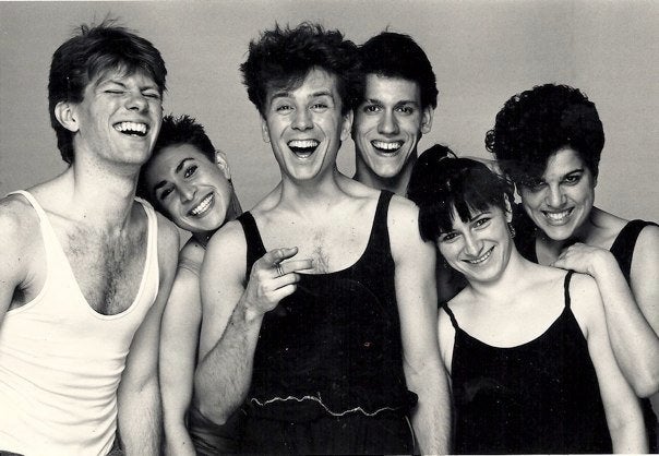 Vintage photo of Terry Beck and his dance troupe