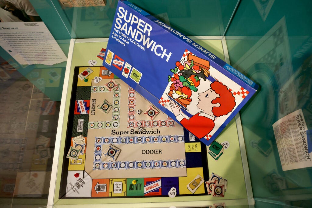 the game Super Sandwich on display