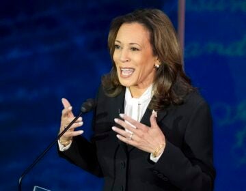 Kamala Harris on debate stage