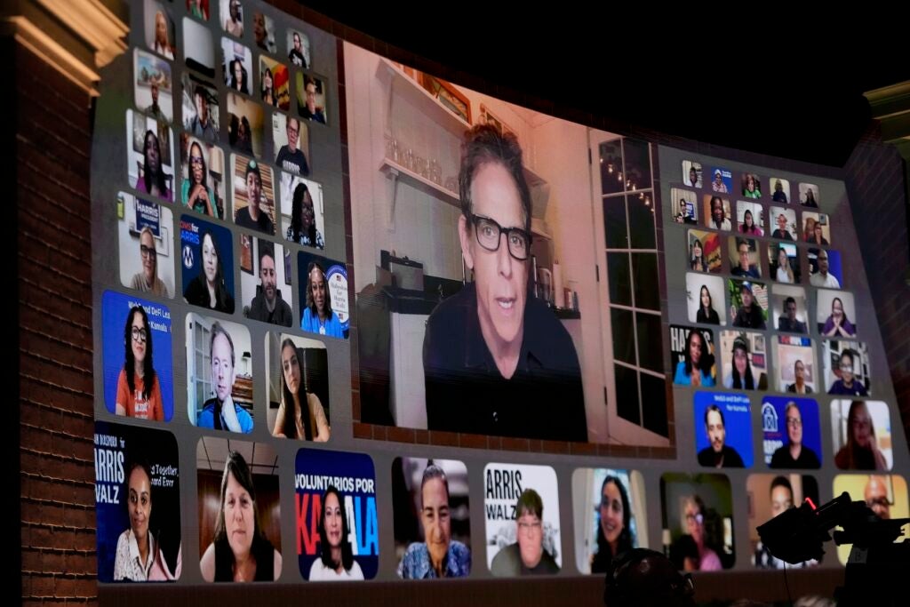 Video call with Ben Stiller and many others