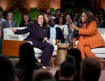 Kamala Harris and Oprah Winfrey