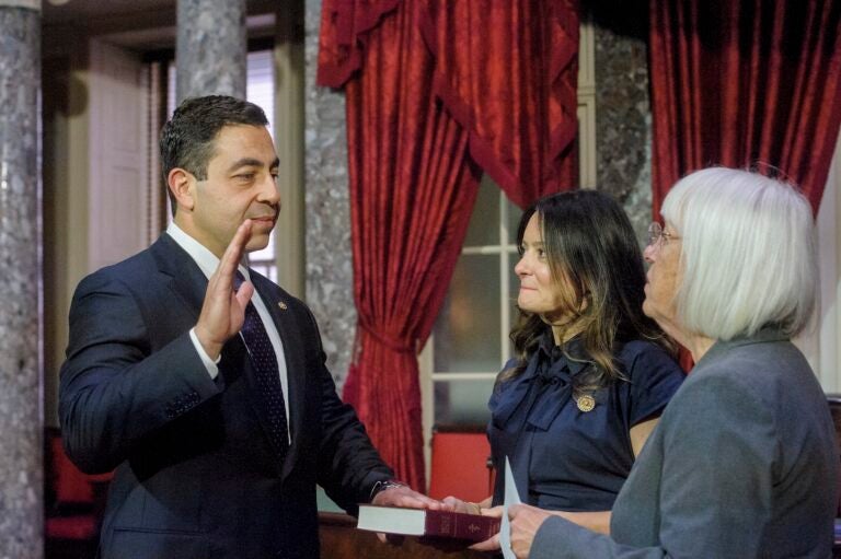 Sen. George Helmy takes oath of office