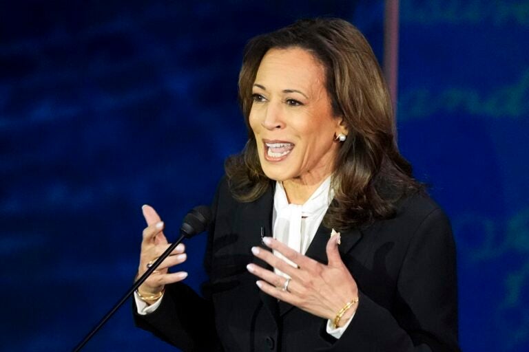 Vice President Kamala Harris speaks