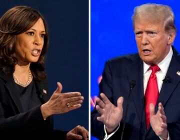 Kamala Harris and Donald Trump speak