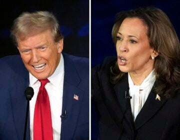 Donald Trump and Kamala Harris at the debate