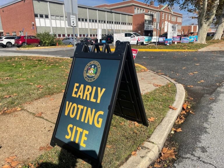 Polling place sign