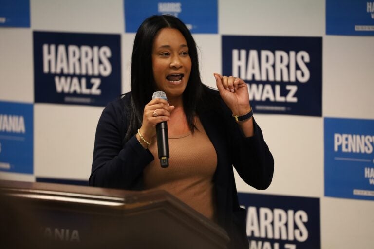 elizabeth-warren-pennsylvania-visit-2024-09-29-Winder Jamila Winder speaks