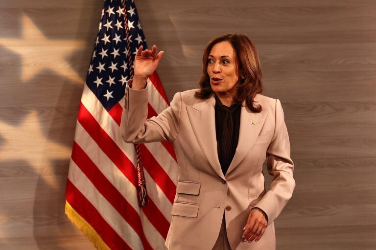 Kamala Harris standing