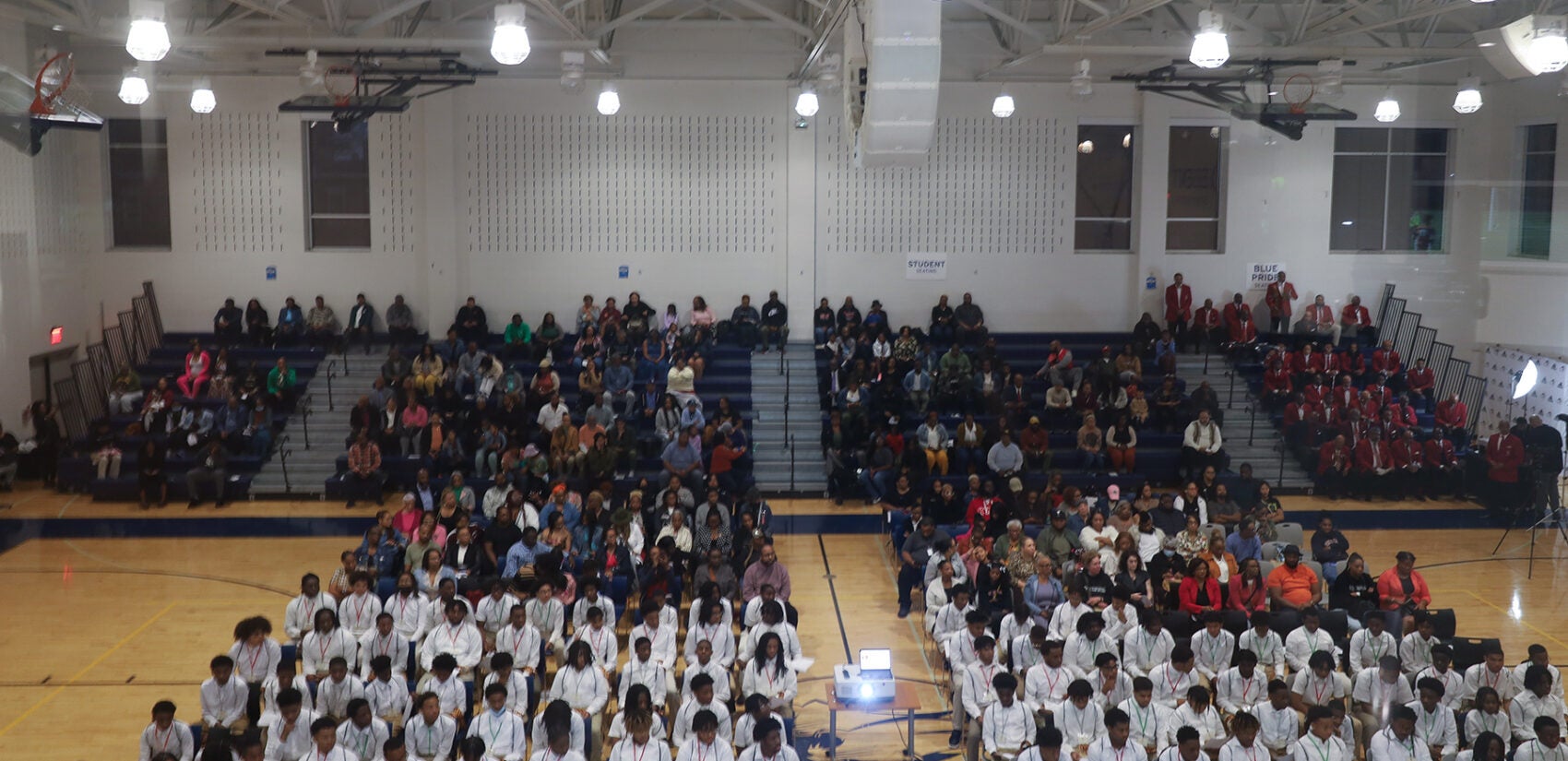 A full auditorium during the ceremony