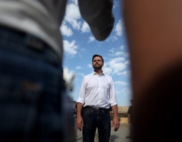 JD Vance speaks to reporters