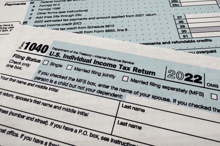 a 1040 tax form