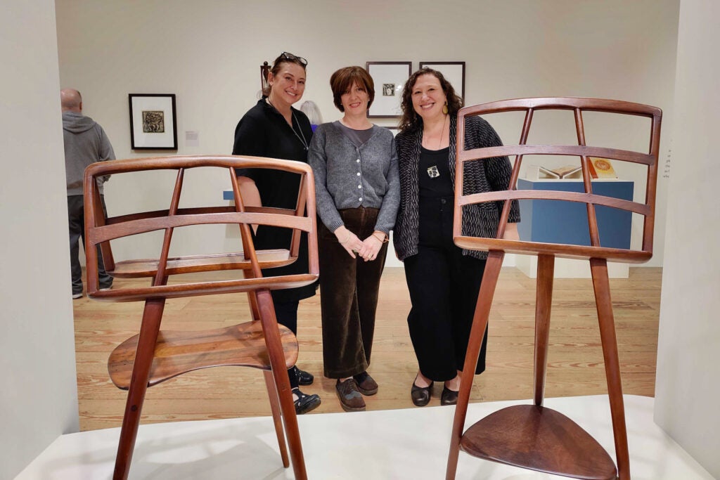 Amanda Burdan, Julie Siglin and Emily Zilber smile